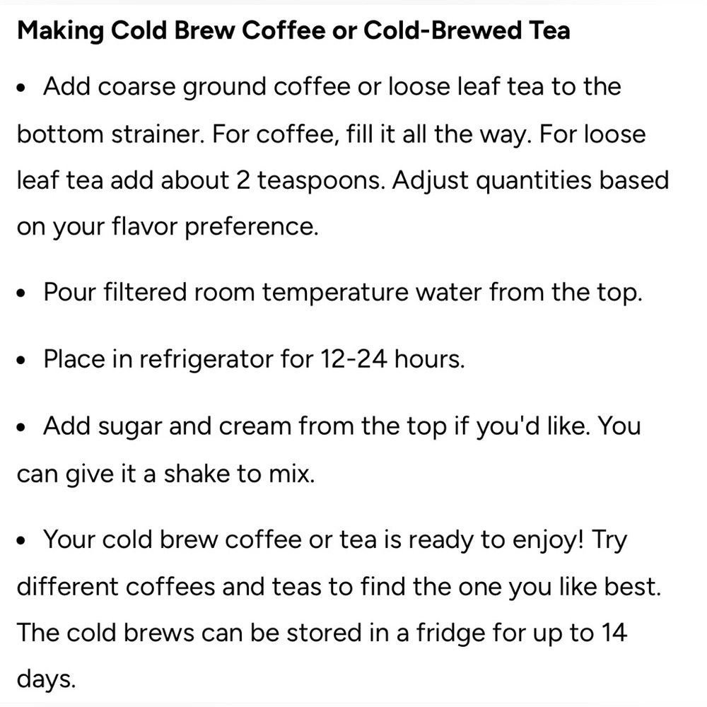 GROSCHE MARINO GLASS WATER TEA COFFEE TRAVEL INFUSER — BLACK — 18.6 OZ - Picture 12 of 13